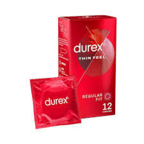 Durex Thin Feel Regular Fit Condom (12 Condoms)